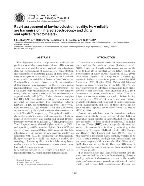 Evaluation of transmission infrared spectroscopy and digital and 